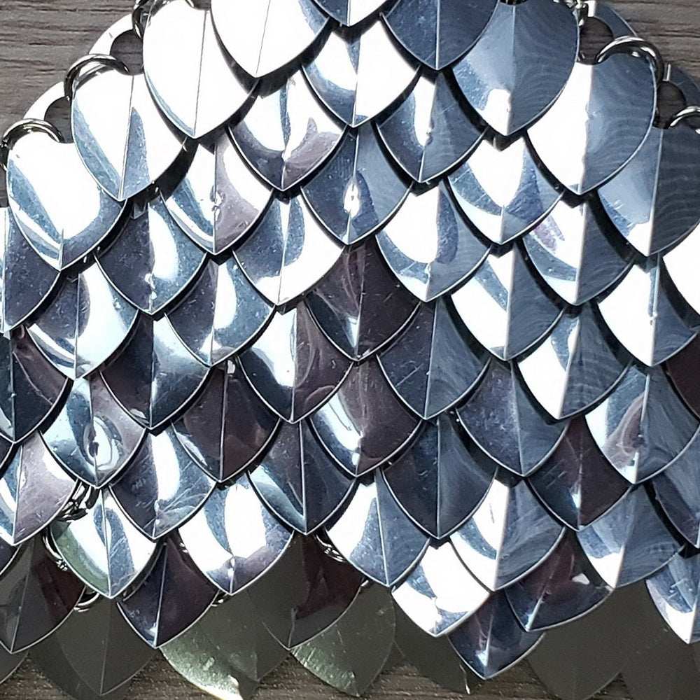 Medium Thin Plastic Mirror Silver Scalemail Scale SS01