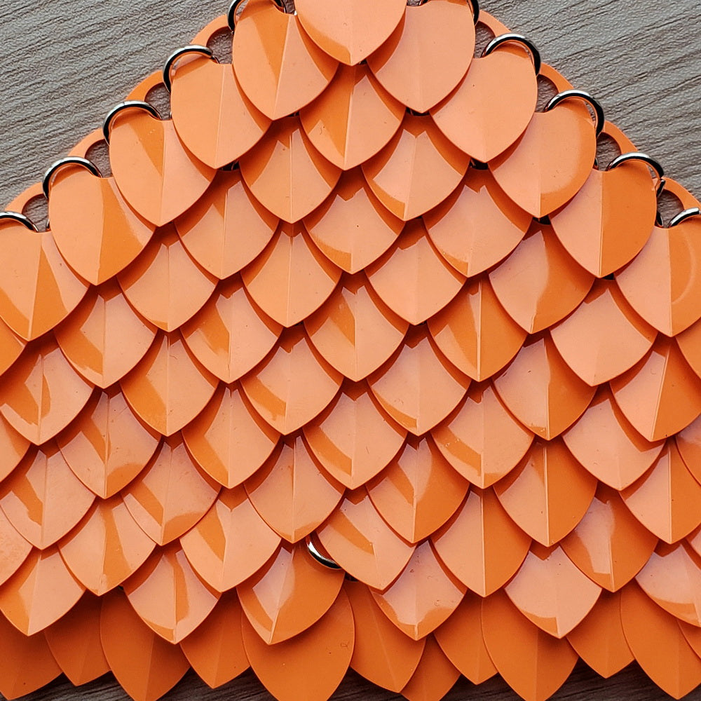 Medium Thin Plastic Orange Scalemail Scale  SS047