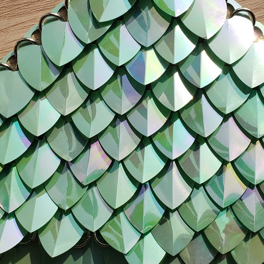 Medium Thin Plastic Iridescent Scalemail Scale  SS087