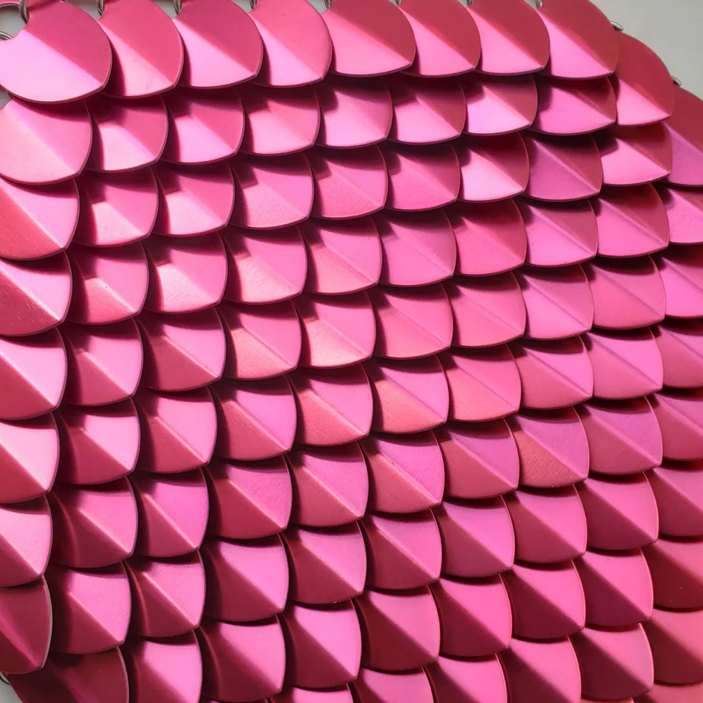 Large Anodized Aluminum Magenta Scalemail Scale