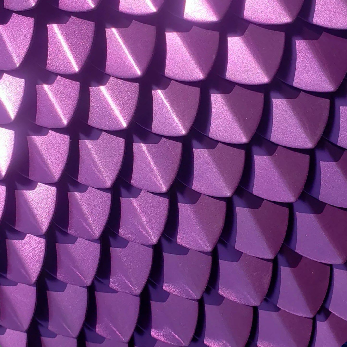 Large Anodized Aluminum Purple Scalemail Scale