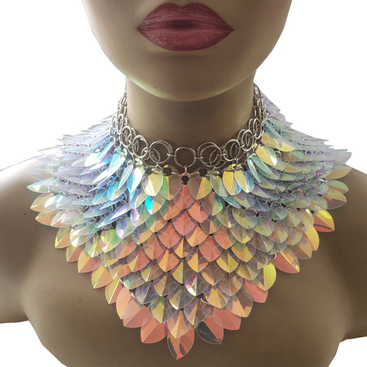 Iridescent Scalemail Necklace Choker