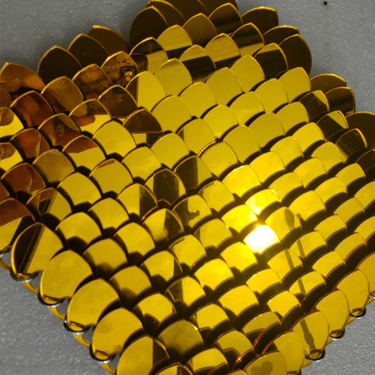 Large Acrylic Mirror Gold Scalemail Scale